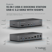 VUELOGIC VL-D200 Station d'accueil USB4 Double écran USB4 Gen3