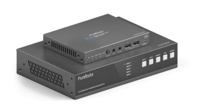 PureLink PT-PSW-52KVM 18Gbps USB-C KVM Switcher avec Dante et Multiview