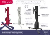 Support écran sol  XS Switch pour écran Max 65'' 