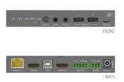 PureLink PT-PSW-52KVM 18Gbps USB-C KVM Switcher avec Dante et Multiview