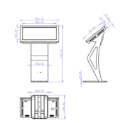 Borne Interactive 32'' Tactile PCAP (Blanc)