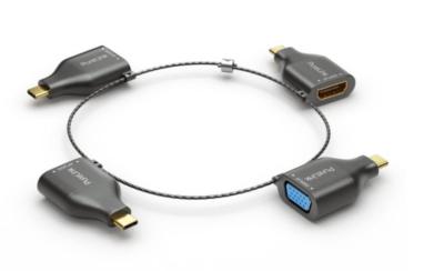 PURELINK IQ-AR300 Anneau d’adaptateurs  4x USB-C - VGA/HDMI/mini DP>USB-C