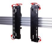 B-TECH BT8370-3X3-BB Support universel pour mur vidéo System X