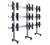 B-TECH BT8371-3X3-60 Support universel pour mur vido mobile